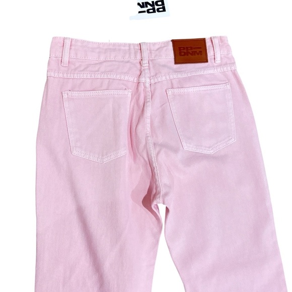 NWT Princess Polly cascade Light Pink Flare leg denim 100% cotton Jeans size 6 - Picture 5 of 8